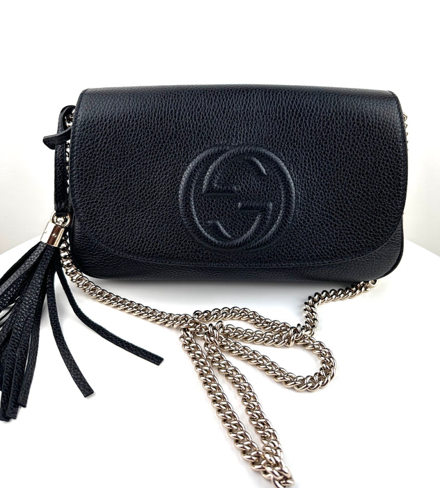 Gucci Soho Chain Medium Crossbody in Black