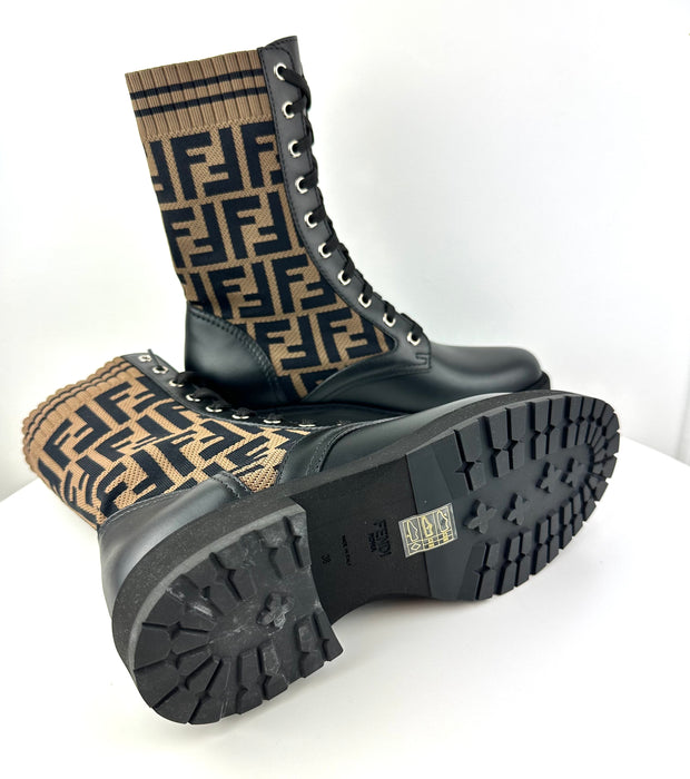 Fendi Rockoko combat boots