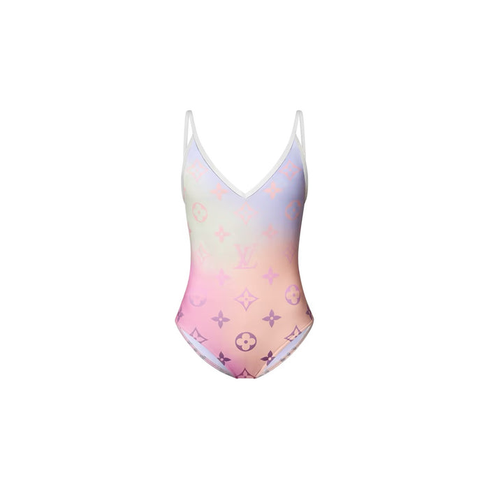 Louis Vuitton Monogram Gradient Cut-Out One-Piece Swimsuit