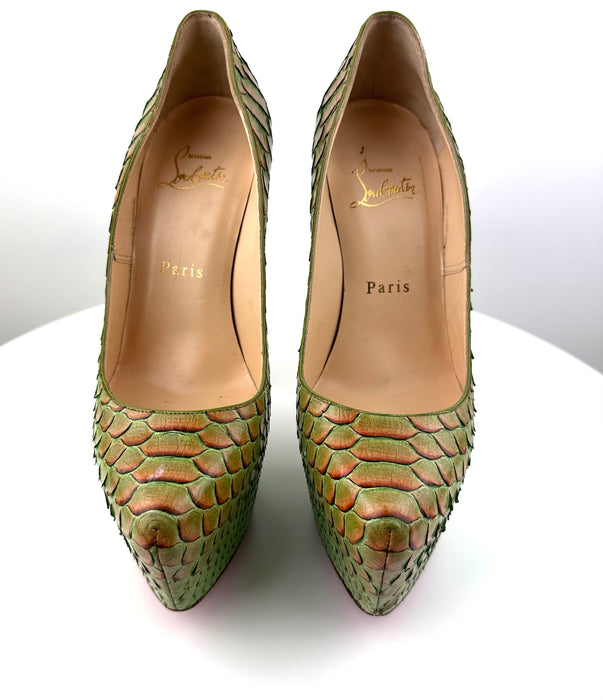 Christian Louboutin Snake skin Daffodiles