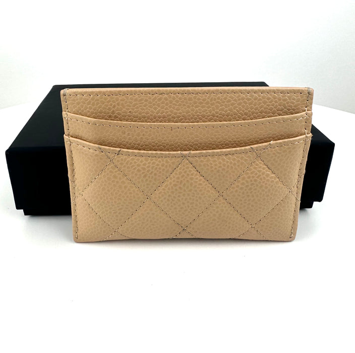 Chanel Classic Card Holder in Beige