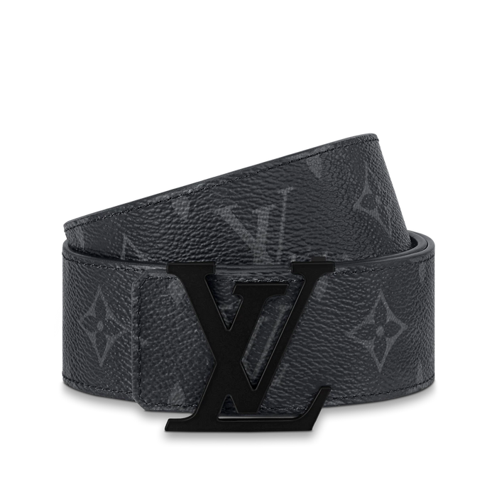 Louis Vuitton Initiales 40MM Matte Black Belt Belt