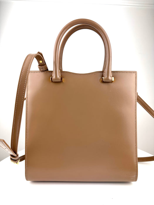 Saint Laurent Small Monogram Uptown tote Tan