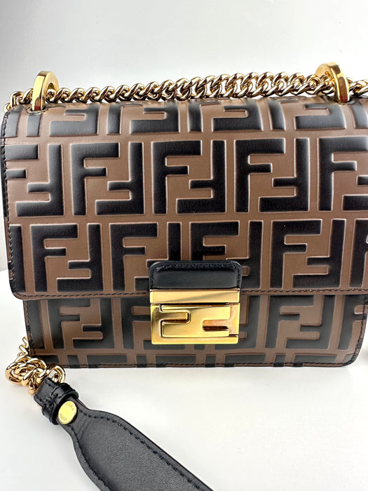 Fendi Small Kan U FF logo bag