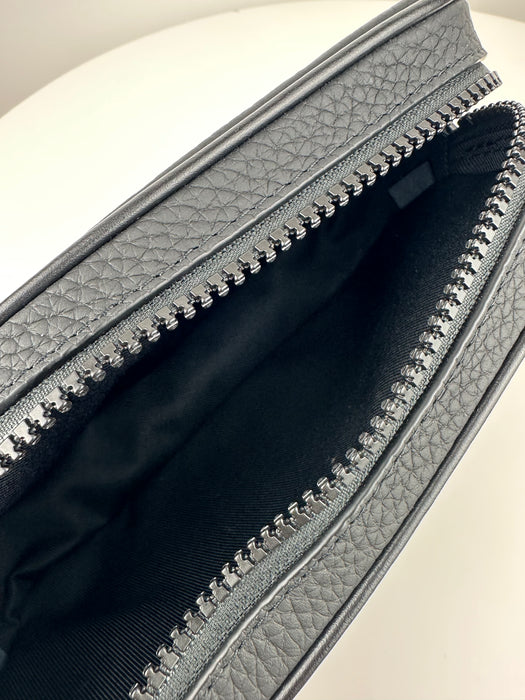 Louis Vuitton Taurillon Monogram Uniformes Solar Ray Soft Pochette Volga Belt Bag Black