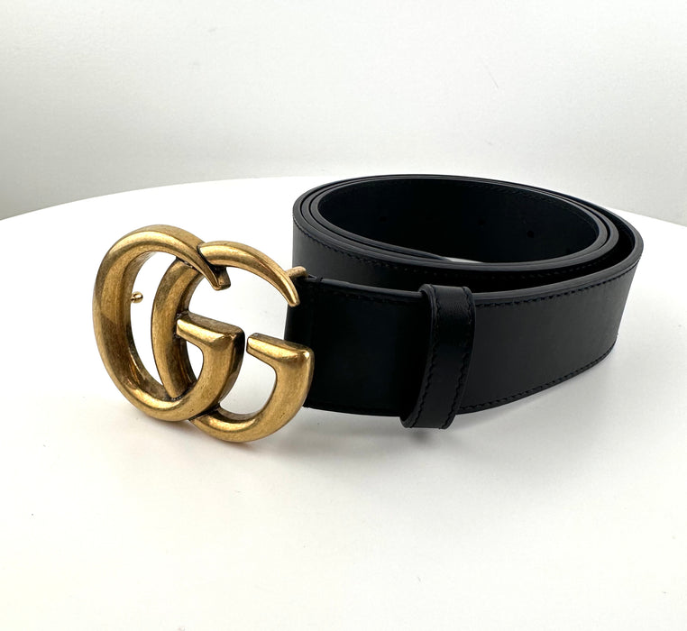 Gucci re edition wide leather belt