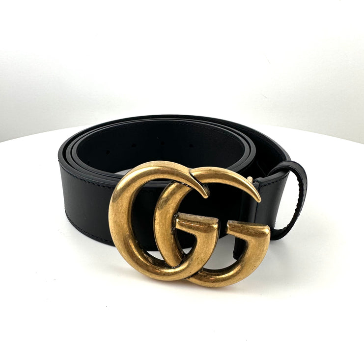 Gucci re edition wide leather belt