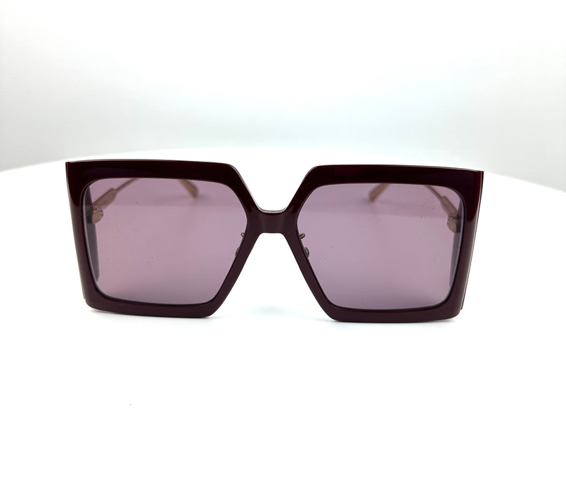 Christian Dior Solar Burgandy Oversized sunglasses