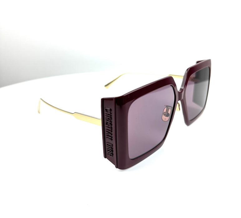 Christian Dior Solar Burgandy Oversized sunglasses