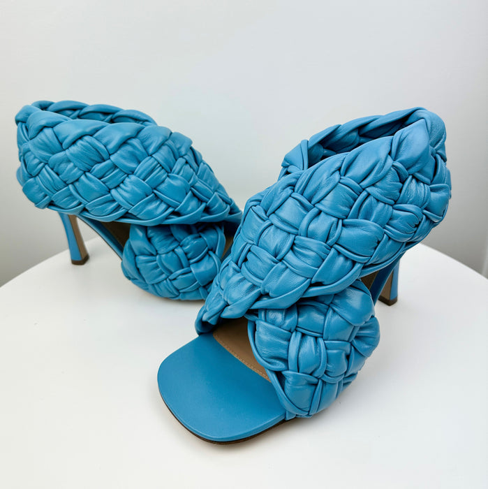 Bottega Veneta Intrecciato Board Heeled Sandals