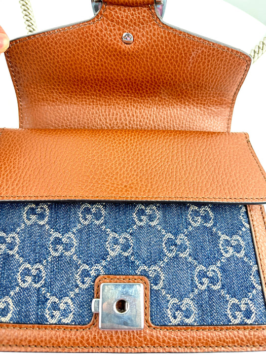 Gucci Dionysus GG Denim Mini Bag