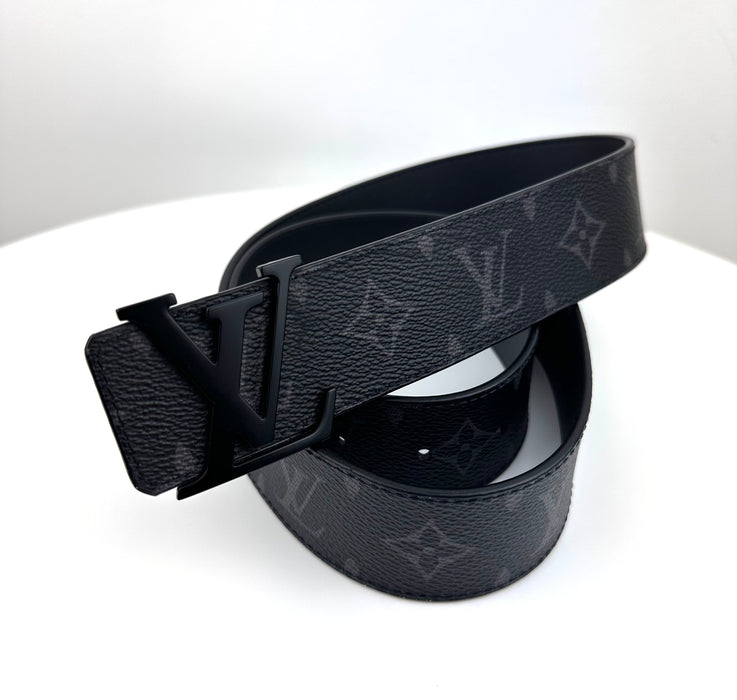 Louis Vuitton Initiales 40MM Matte Black Belt Belt