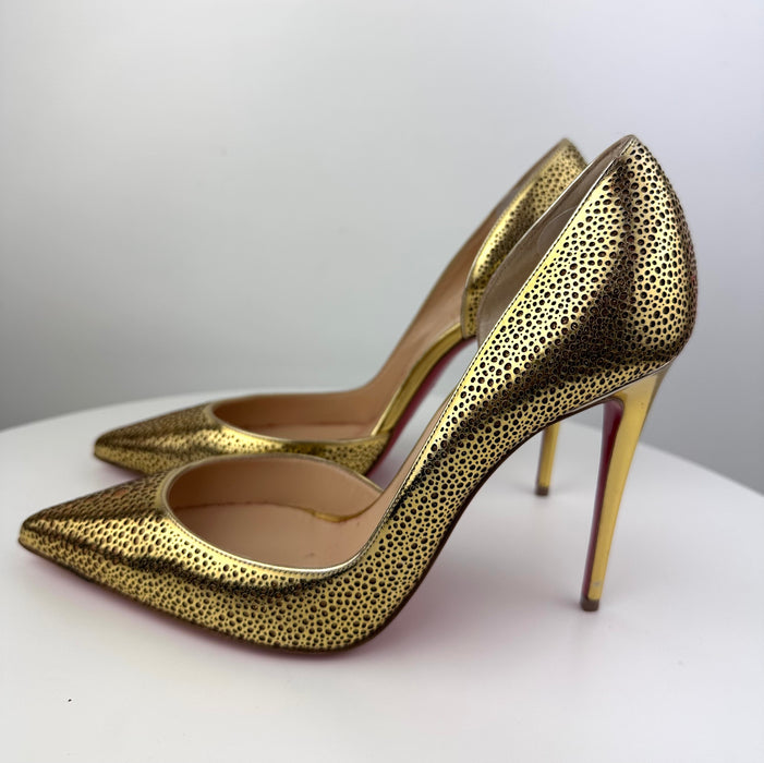 Christian Louboutin Gold Metallic Iriza