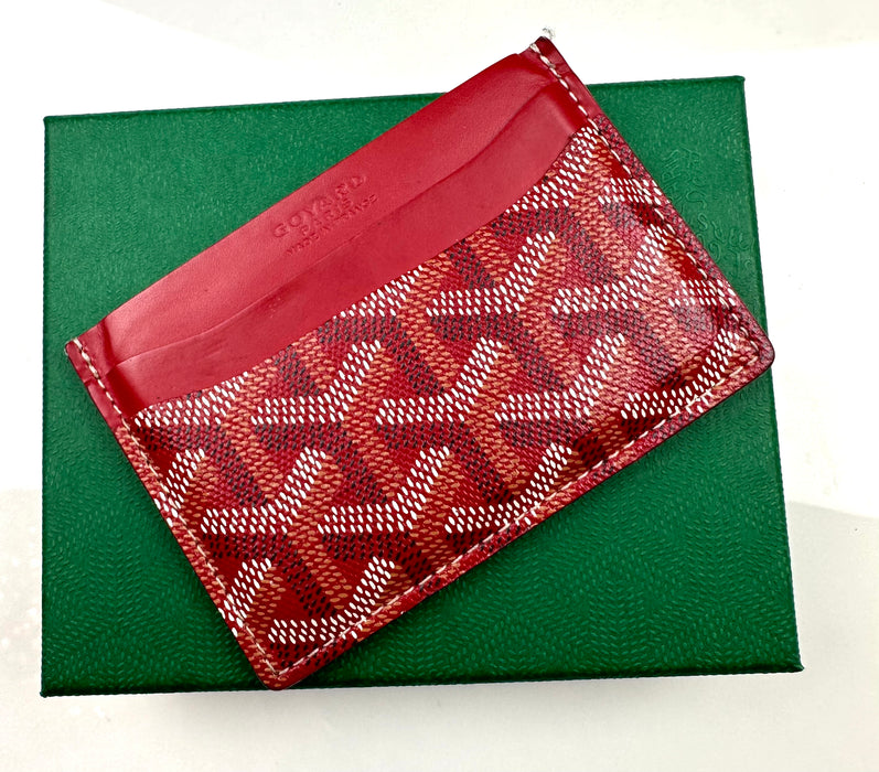 Goyard Card Case Red