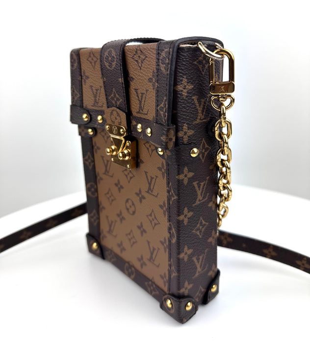 Louis Vuitton Pochette Trunk Verticale leather crossbody bag