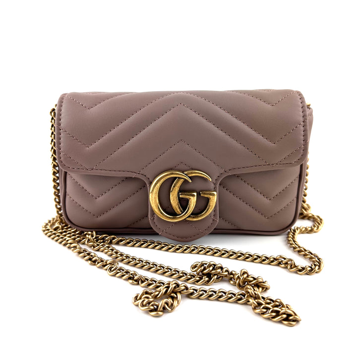 Gucci GG Marmont Super Mini Nude