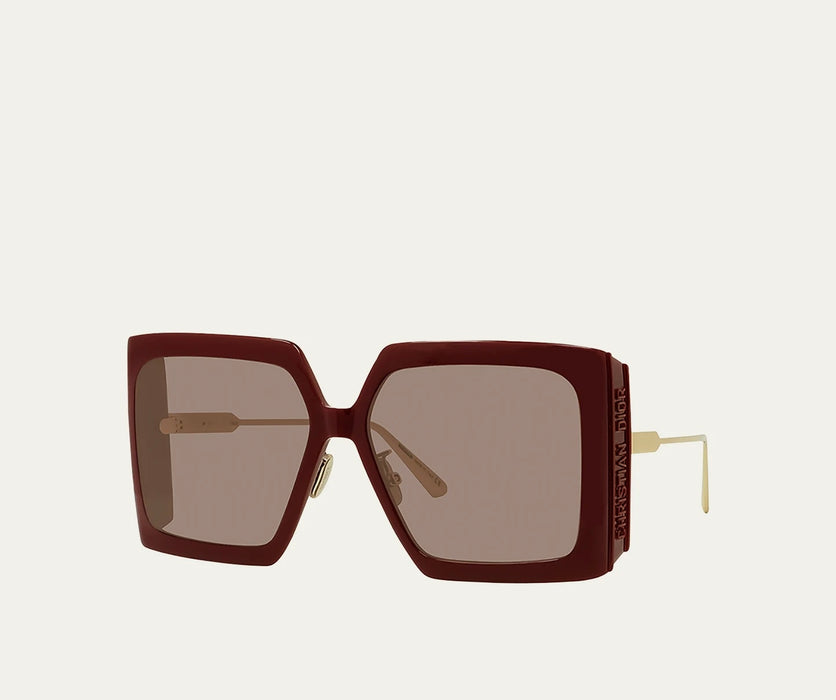 Christian Dior Solar Burgandy Oversized sunglasses