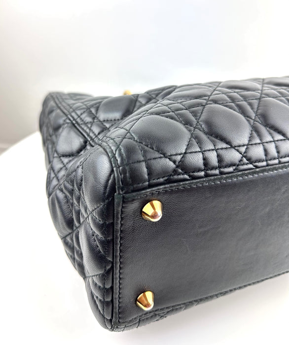 Dior Large Lady Dior Bag in Black Cannage Lambskin