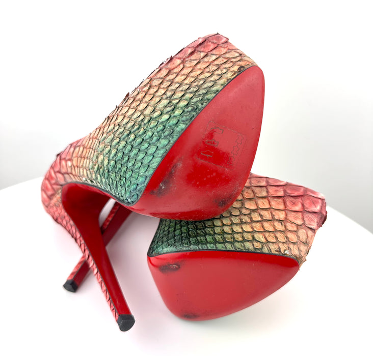 Christian Louboutin Snake skin Daffodiles