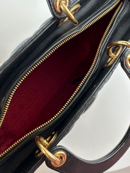 Dior Large Lady Dior Bag in Black Cannage Lambskin
