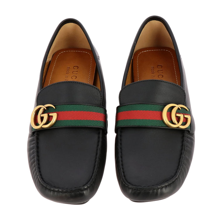 Gucci Leather Men Driver with Web