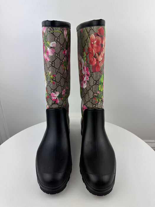 Gucci GG Blooms supreme rain boots