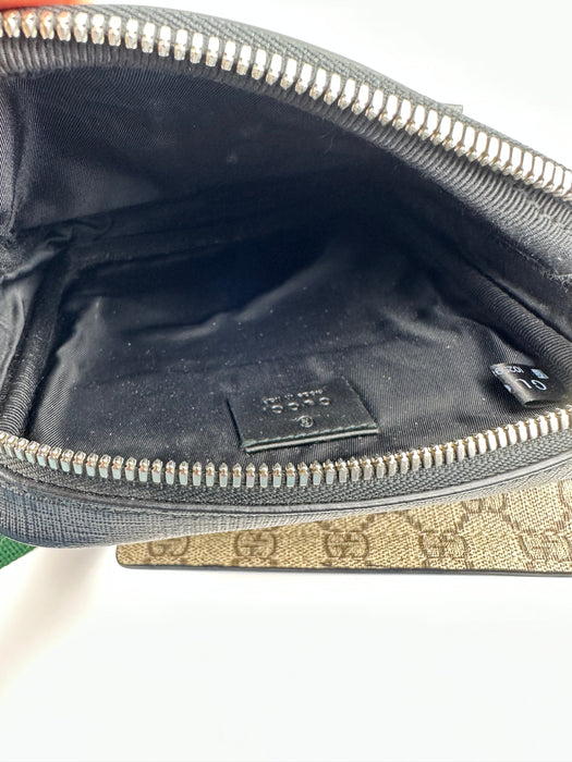 Gucci GG Supreme Double Web Belt Bag