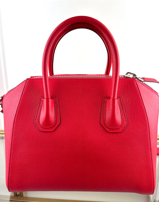 Givenchy Antigona Small Leather Bag in Red