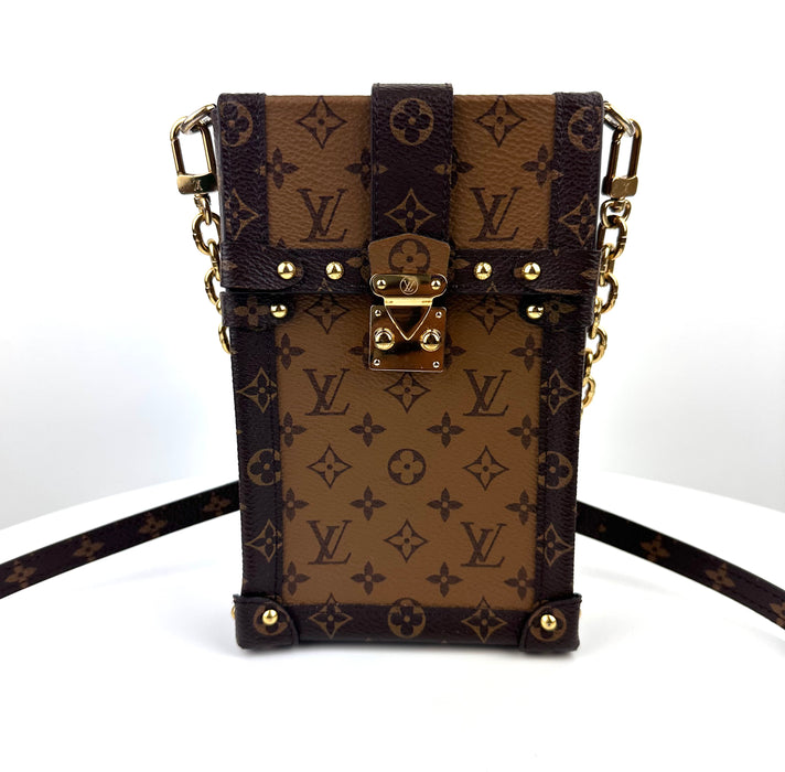 Louis Vuitton Pochette Trunk Verticale leather crossbody bag