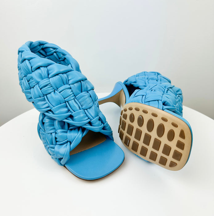 Bottega Veneta Intrecciato Board Heeled Sandals