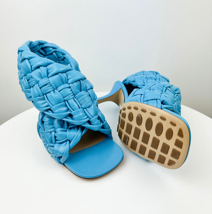Bottega Veneta Intrecciato Board Heeled Sandals