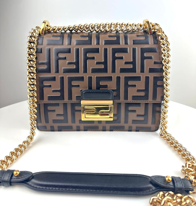 Fendi Small Kan U FF logo bag