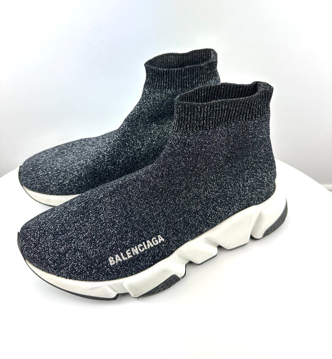 Balenciaga Speed Sneakers in Black and White