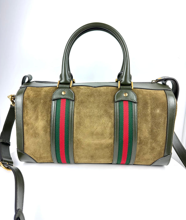 Gucci Small Suede and Leather Bag
