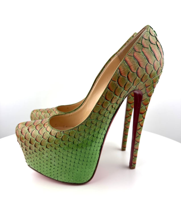 Christian Louboutin Snake skin Daffodiles