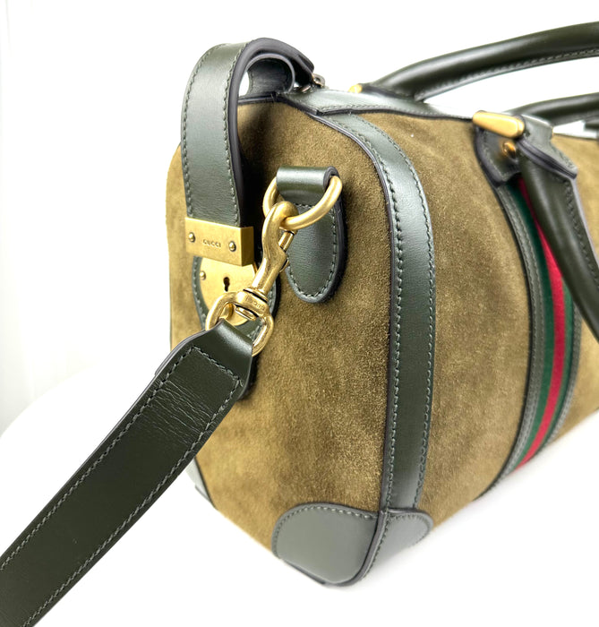 Gucci Small Suede and Leather Bag