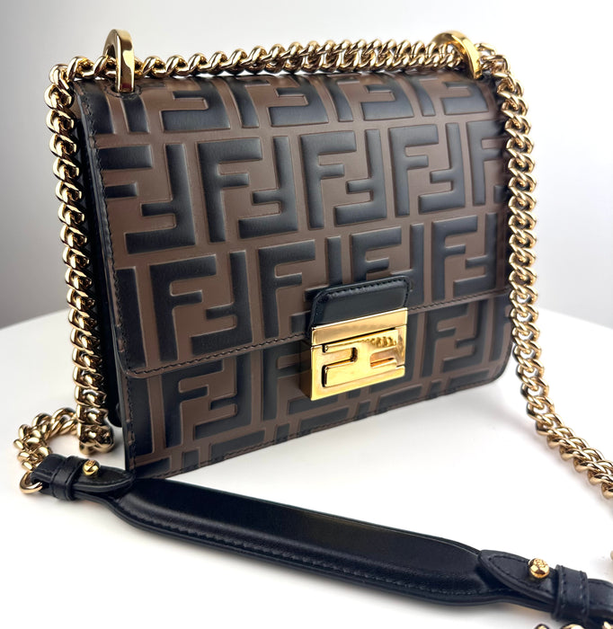Fendi Small Kan U FF logo bag