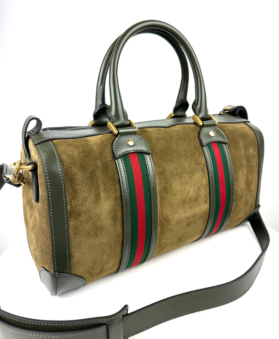 Gucci Small Suede and Leather Bag