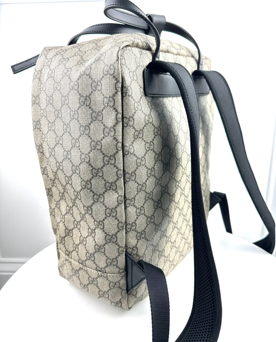 Gucci GG Supreme Monogram Web Backpack