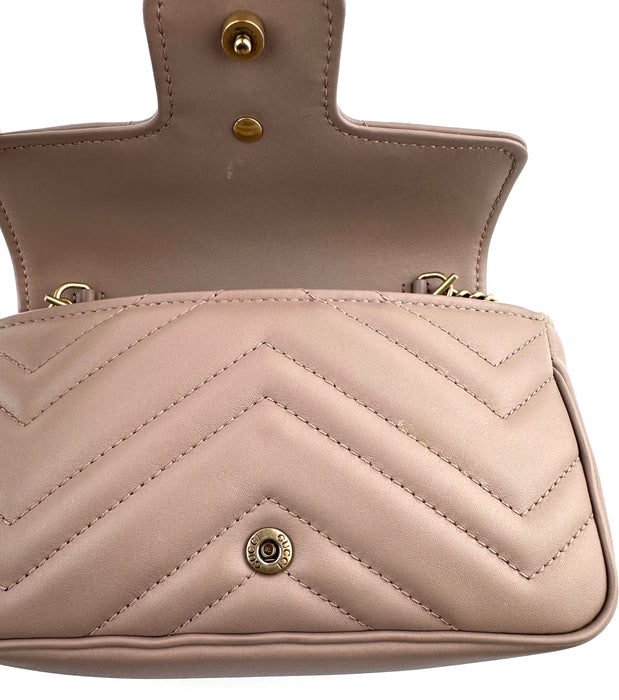 Gucci GG Marmont Super Mini Nude