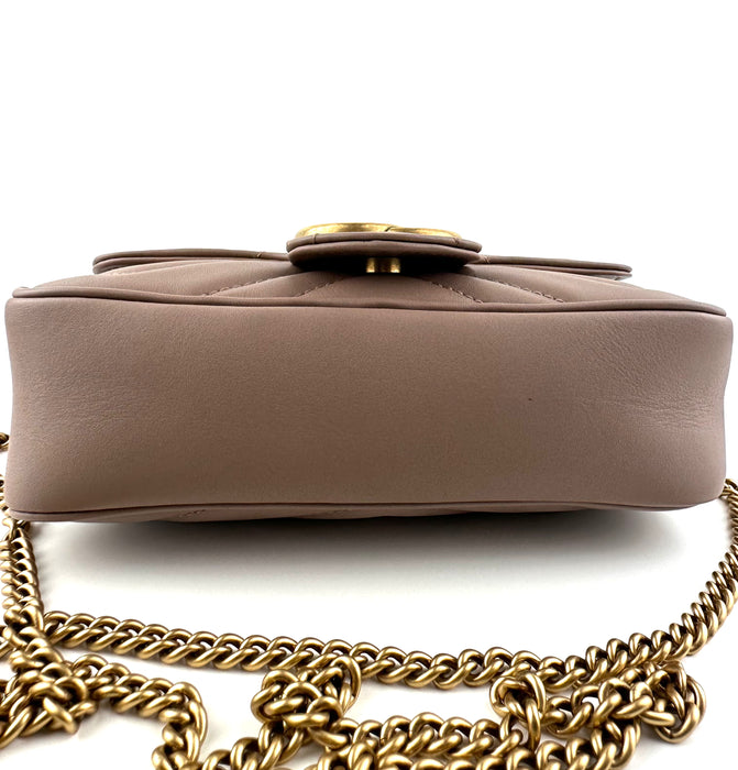 Gucci GG Marmont Super Mini Nude