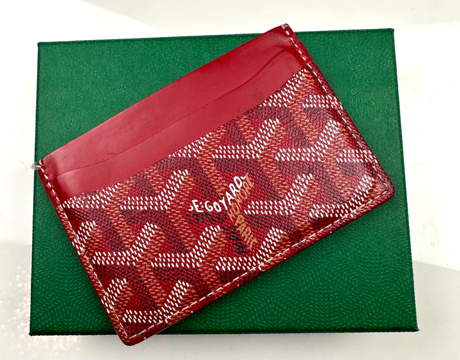 Goyard Card Case Red