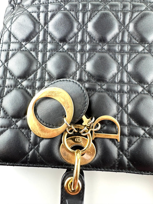 Dior Large Lady Dior Bag in Black Cannage Lambskin