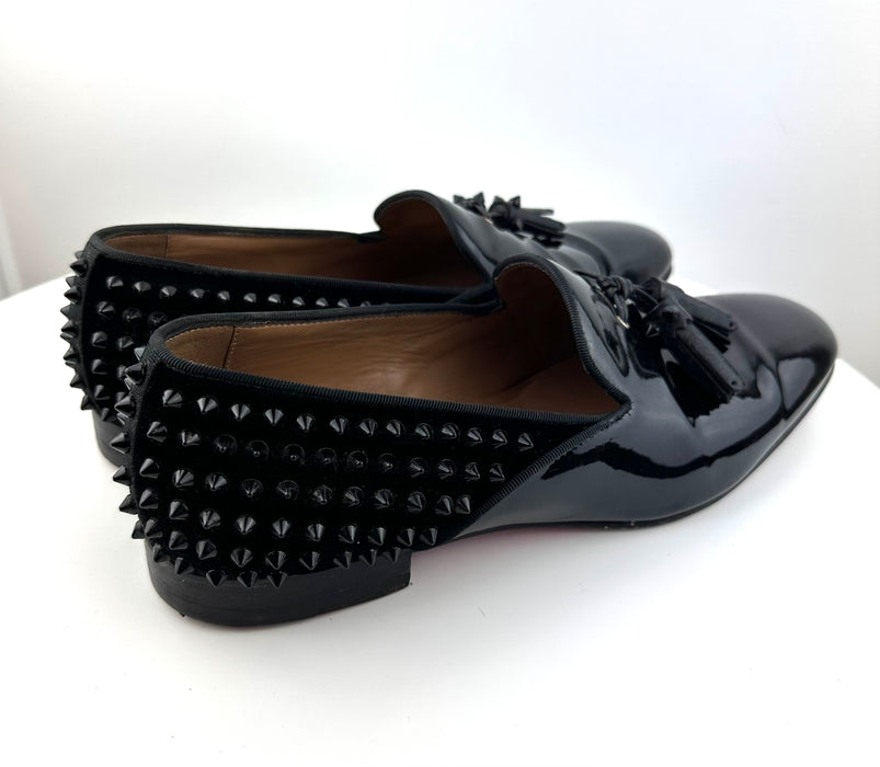 Christian Louboutin Men Patent spike Loafers