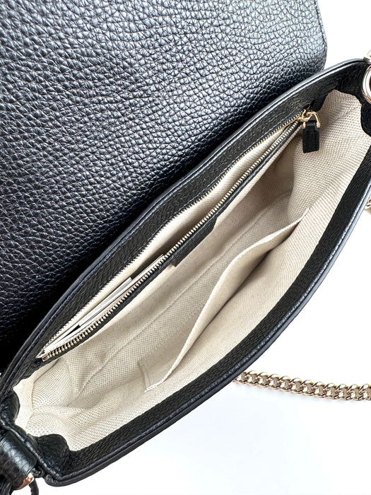 Gucci Soho Chain Medium Crossbody in Black