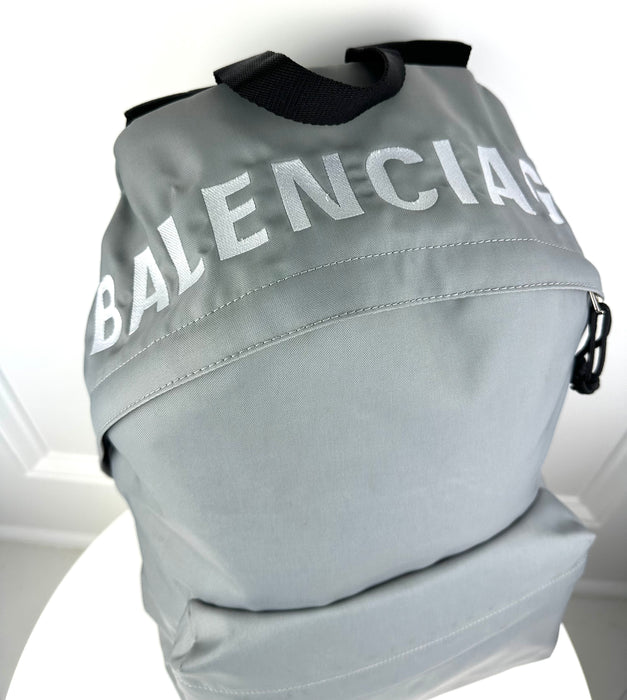 Balenciaga Wheel Logo Embroidered Backpack