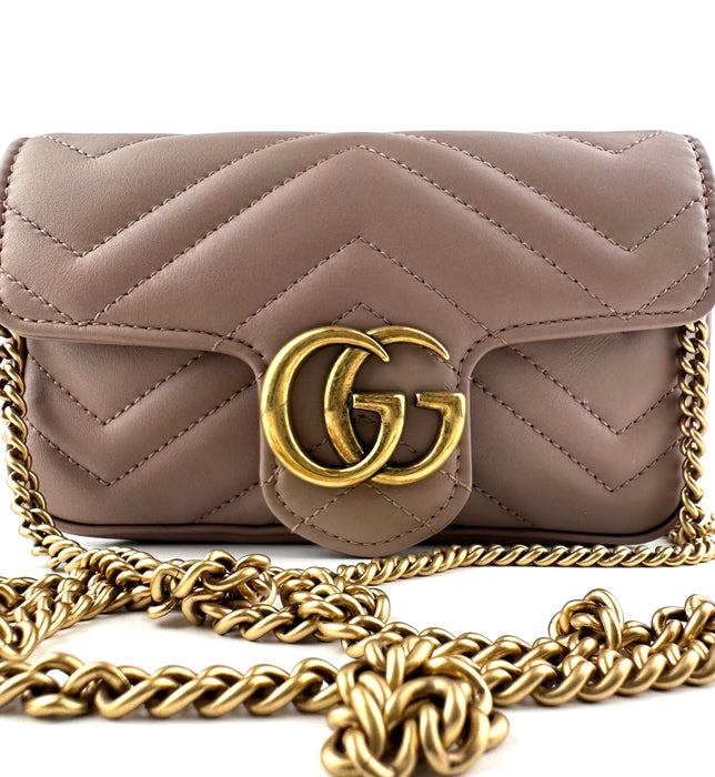 Gucci GG Marmont Super Mini Nude
