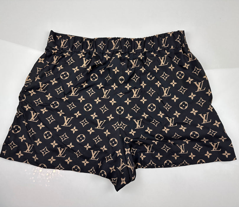 Louis Vuitton Brown Silk Shorts