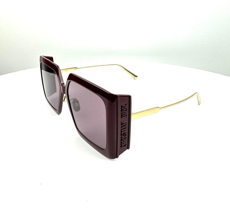 Christian Dior Solar Burgandy Oversized sunglasses