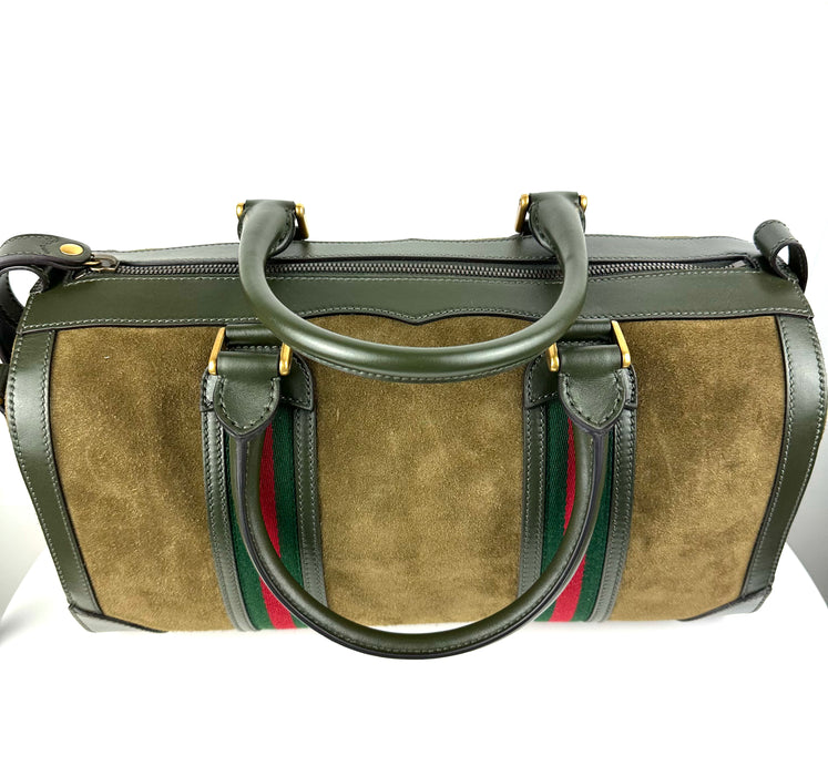 Gucci Small Suede and Leather Bag